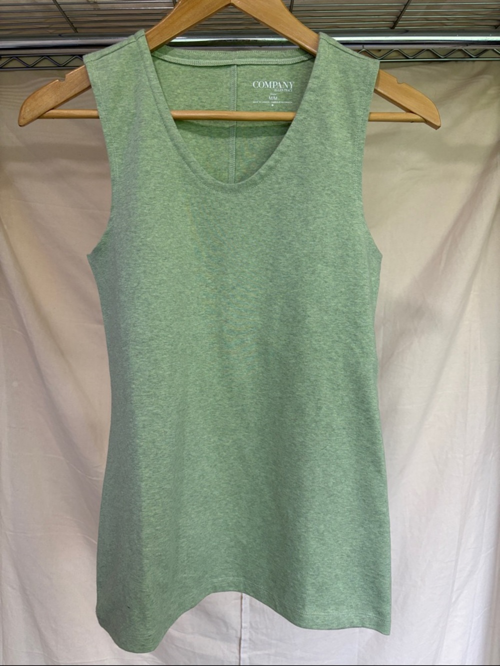 Ellen Tracy Light Green Scoop Neck Tank